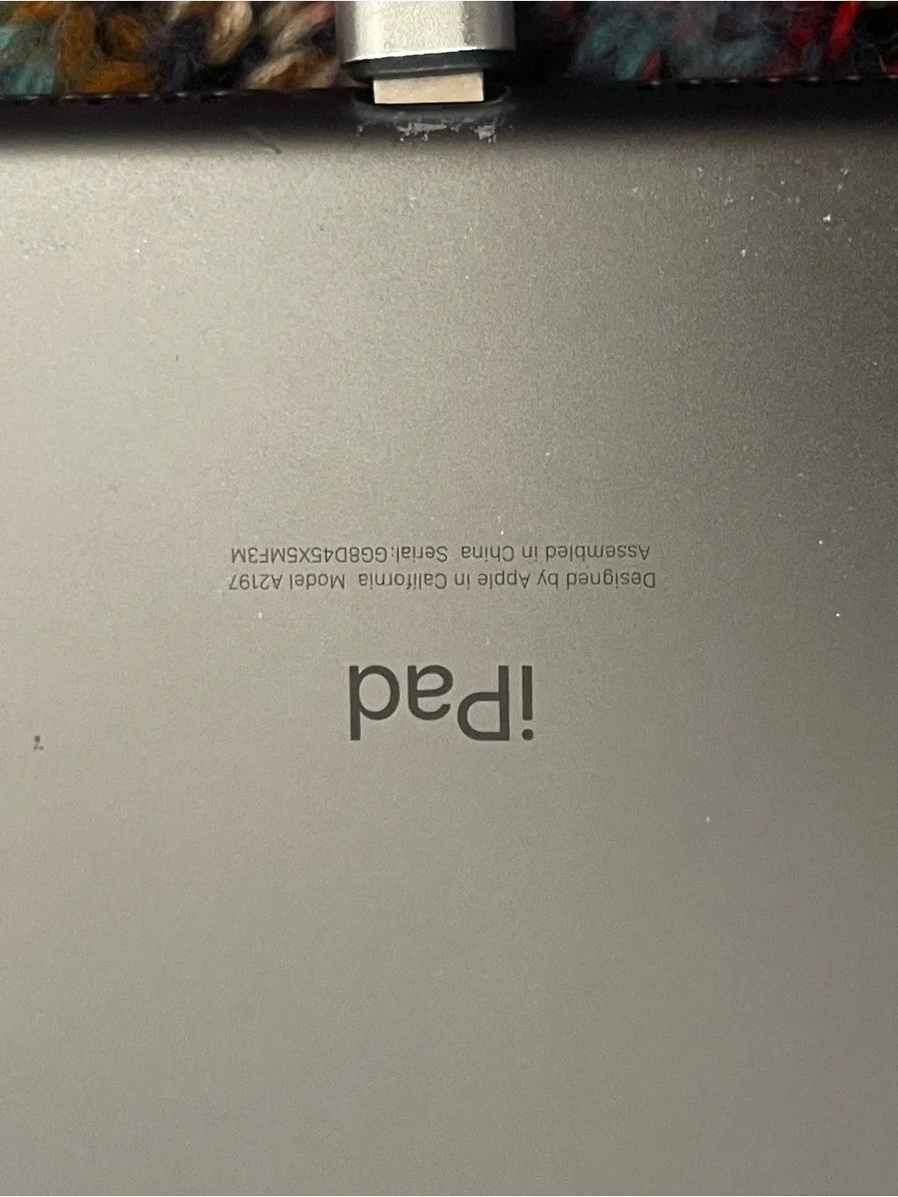 Apple iPad - Black Front with Multicolor Display